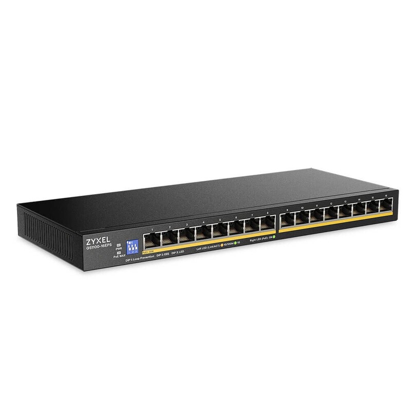 Комутатор ZYXEL GS1100-16EPS (GS1100-16EPS-EU0101F)