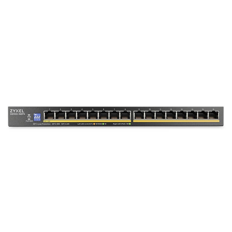 Комутатор ZYXEL GS1100-16EPS (GS1100-16EPS-EU0101F)