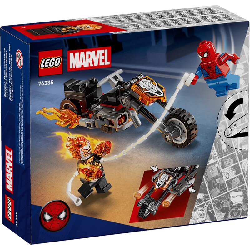 Конструктор LEGO Marvel Super Heroes Человек-паук vs Призрачный всадник на мотоцикле (76335)