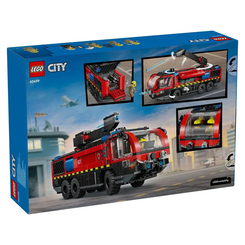 Конструктор LEGO City Пожарный грузовик в аэропорту (60499)