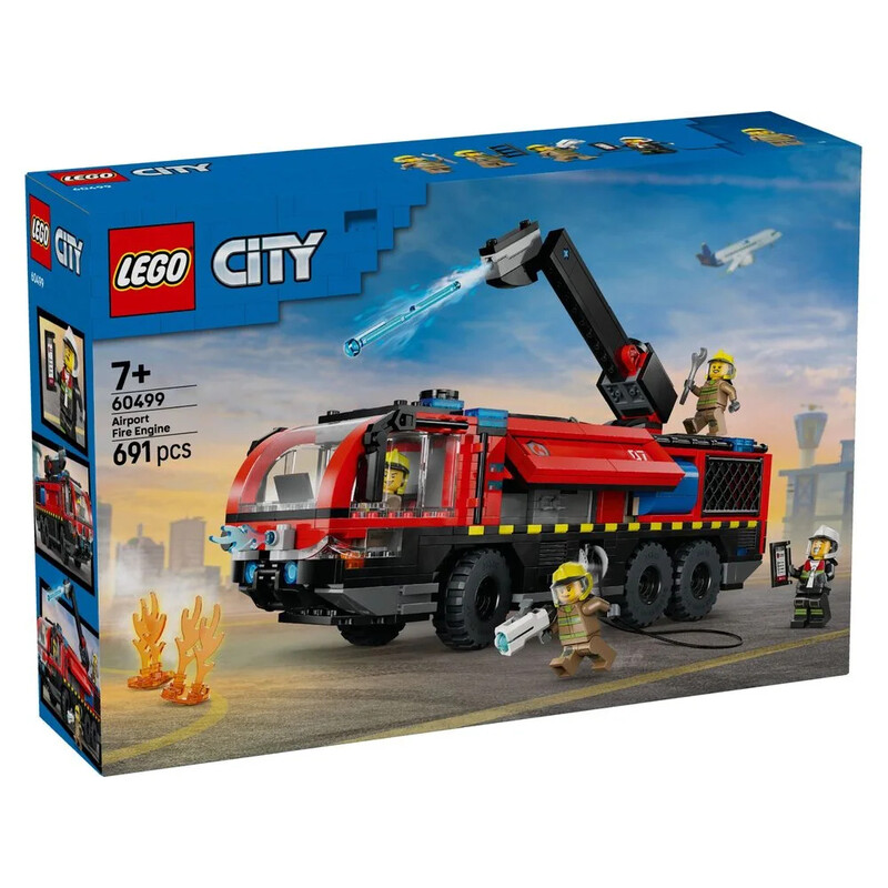 Конструктор LEGO City Пожарный грузовик в аэропорту (60499)
