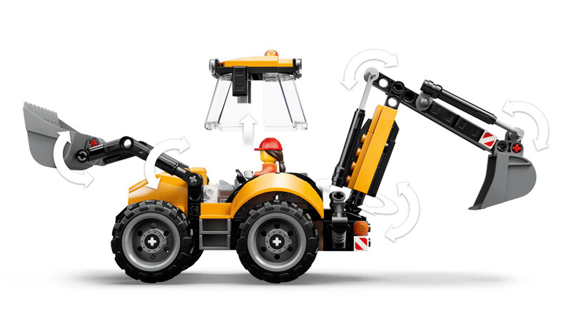 Конструктор LEGO City Желтый экскаватор-погрузчик (60480)