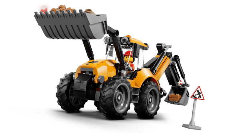 Конструктор LEGO City Желтый экскаватор-погрузчик (60480)