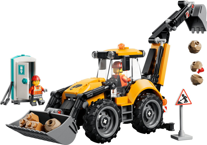 Конструктор LEGO City Желтый экскаватор-погрузчик (60480)