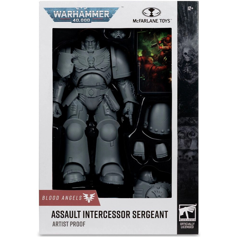 Коллекционная фигурка McFarlane Warhammer 40K Assault Intercessor Sergeant Blood Angel AP 7IN WV1 (10949)