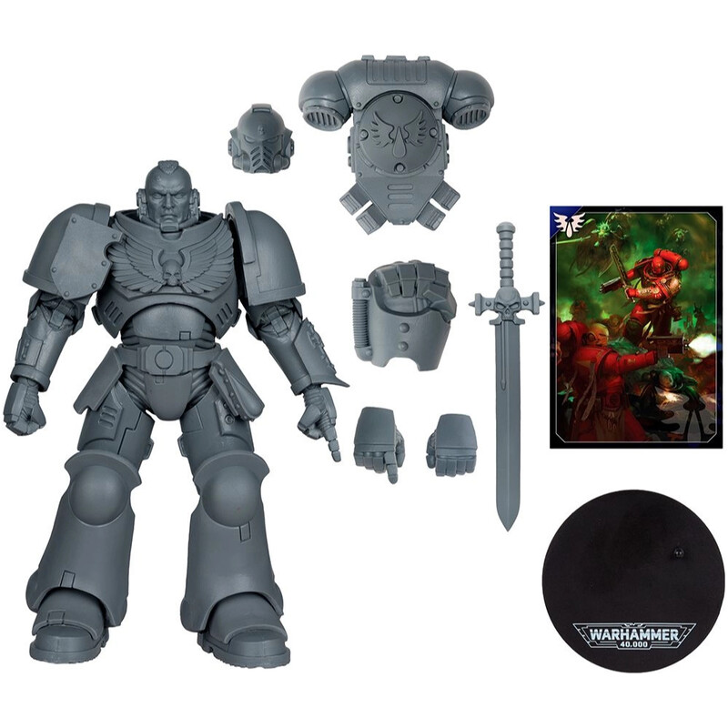 Коллекционная фигурка McFarlane Warhammer 40K Assault Intercessor Sergeant Blood Angel AP 7IN WV1 (10949)