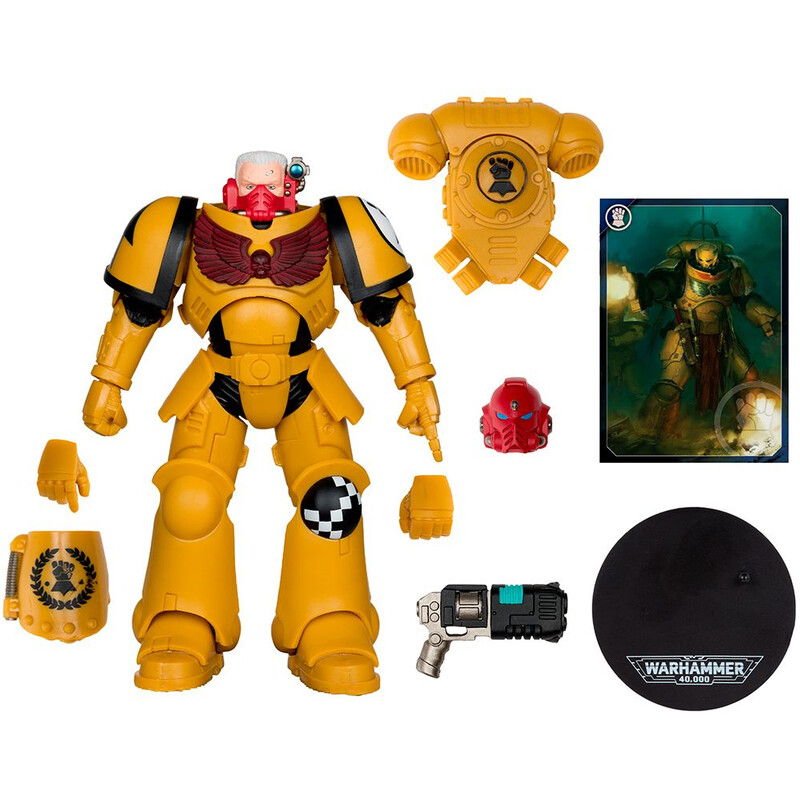 Коллекционная фигурка McFarlane Warhammer 40K Intercessor Sergeant Imperial Fist Gold Label 7IN (10954)