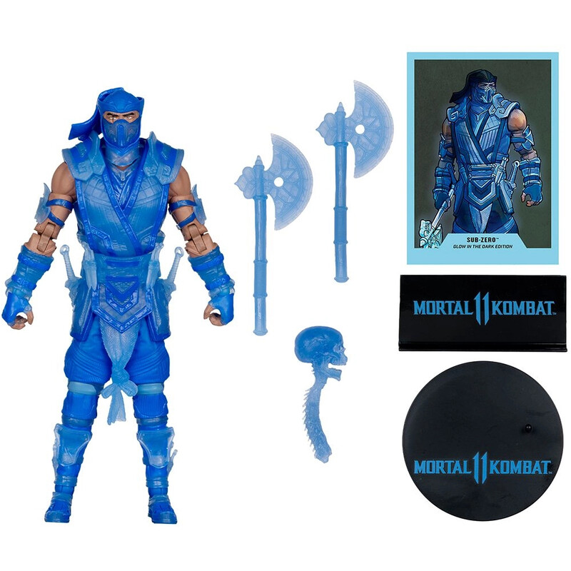 Коллекционная фигурка McFarlane Mortal Kombat 11 Sub-Zero-Glow In The Dark Edition Gold Label (11097)