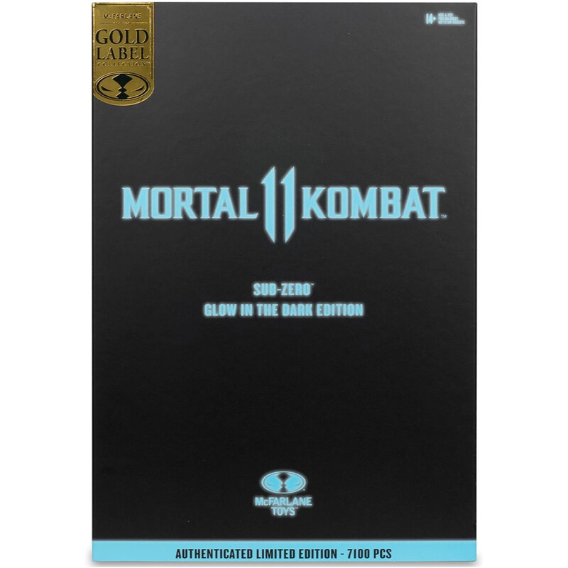 Коллекционная фигурка McFarlane Mortal Kombat 11 Sub-Zero-Glow In The Dark Edition Gold Label (11097)