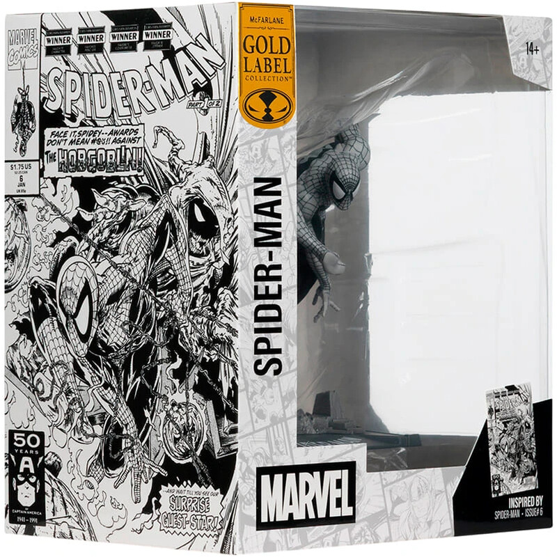 Колекційна фігурка McFarlane Marvel Spider-Man #6 Line Art Gold Label (14829)