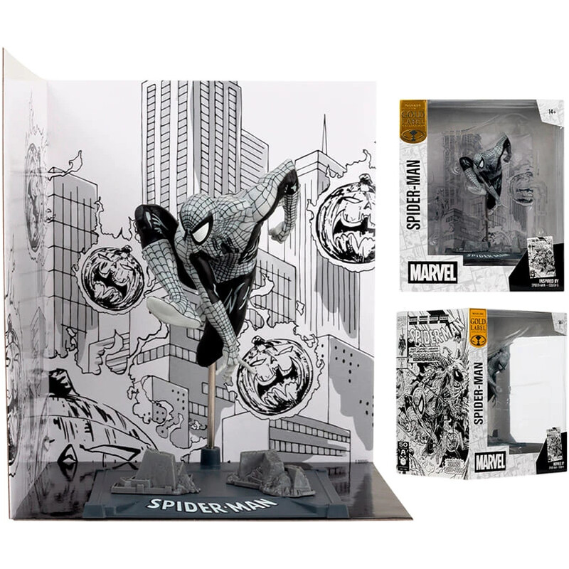 Колекційна фігурка McFarlane Marvel Spider-Man #6 Line Art Gold Label (14829)