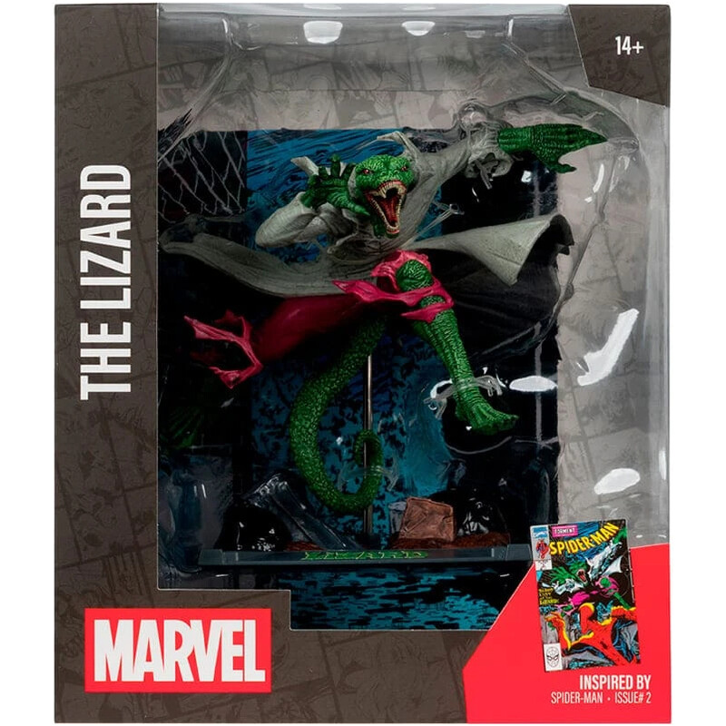 Колекційна фігурка McFarlane Marvel The Lizard 1:10th Scale with Scene Spider-Man #2 (14841)