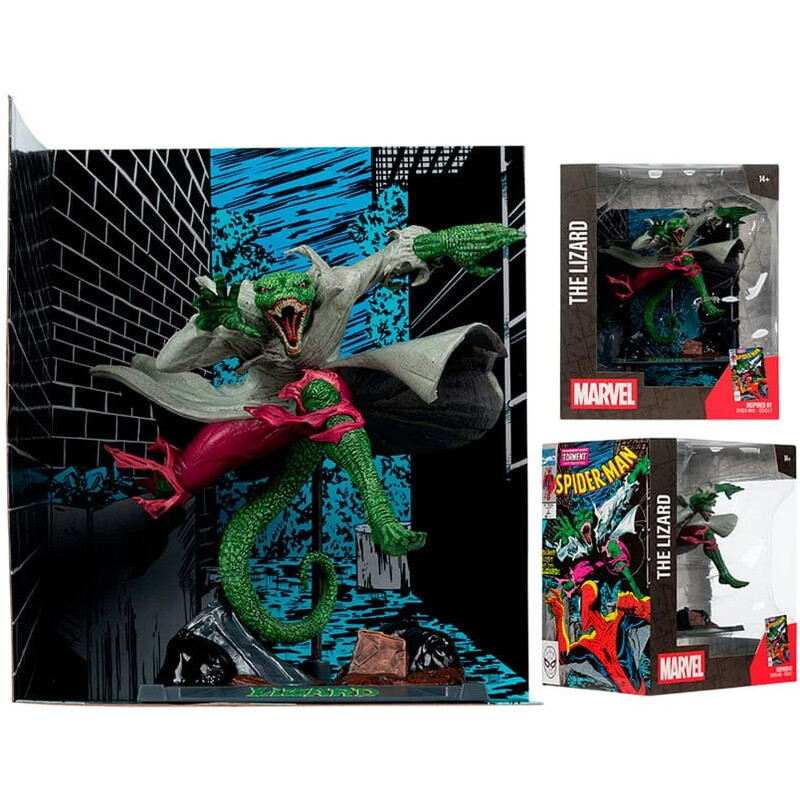Колекційна фігурка McFarlane Marvel The Lizard 1:10th Scale with Scene Spider-Man #2 (14841)