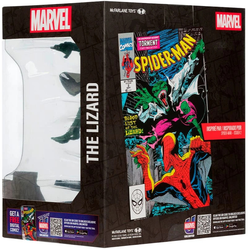 Колекційна фігурка McFarlane Marvel The Lizard 1:10th Scale with Scene Spider-Man #2 (14841)
