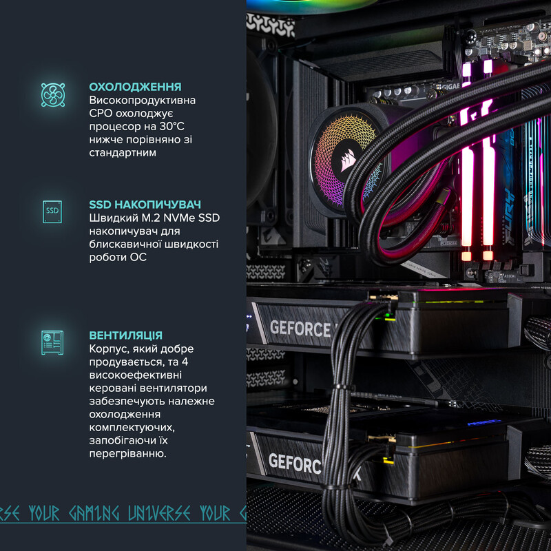 Компьютер для создателей ASGARD CREATOR RTX 5090x2 / Ryzen 9 9950X3D / DDR5 64GB / SSD 2TB (ASG-C-5070T-7551)