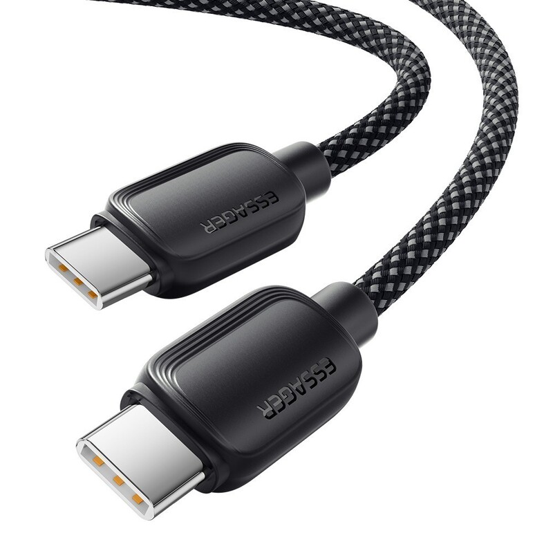 Кабель Essager Breeze USB Type-C - USB Type-C (M/M), 100W, 3 м Black (EXCTT1-WLC01-P)