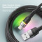 Фото - Кабель Essager Colorful LED USB - Lightning (M/M), 2.4A, 2 м Black (EXCL-XCDA01) | click.ua