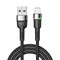 Фото - Кабель Essager Colorful LED USB - Lightning (M/M), 2.4A, 2 м Black (EXCL-XCDA01) | click.ua