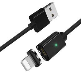 Кабель Essager Magic Power Magnetic USB - Lightning (M/M), 1 м Black (EXCCXL-ML01)