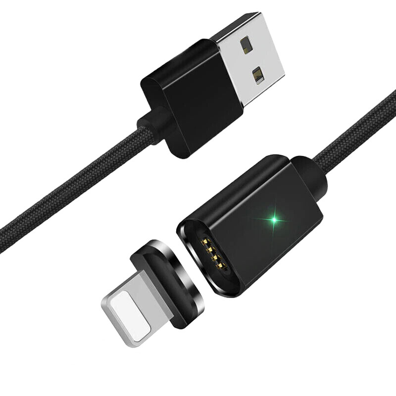 Кабель Essager Magic Power Magnetic USB - Lightning (M/M), 1 м Black (EXCCXL-ML01)