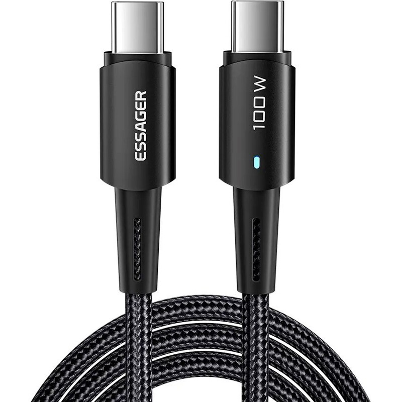 Кабель Essager Sunset USB Type-C - USB Type-C (M/M), 100W, 2 м Black (EXCTT1-CGA01)