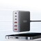 Фото - Мережевий зарядний пристрій Essager Engine 85W GaN (3xUSB-A, 3xUSB-C) Black (EZC85W-SXB0G-Z) | click.ua