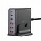 Фото - Мережевий зарядний пристрій Essager Engine 85W GaN (3xUSB-A, 3xUSB-C) Black (EZC85W-SXB0G-Z) | click.ua