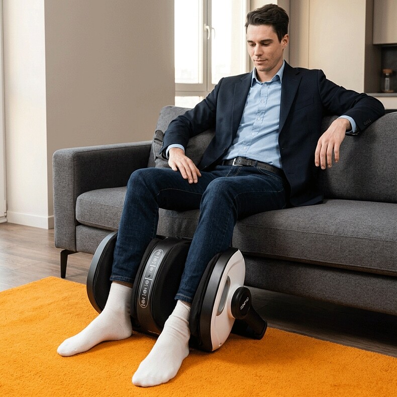 Массажер для ног RENPHO 2-in-1 Foot and Calf Massager White (R-D001R-WH)