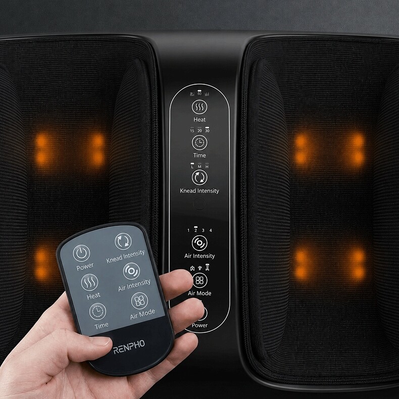 Массажер для ног RENPHO 2-in-1 Foot and Calf Massager White (R-D001R-WH)