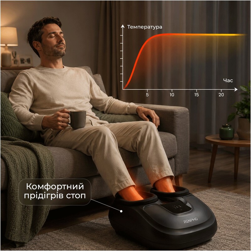 Массажер для ног RENPHO Shiatsu Compact Black (RP-FM058R-BK)