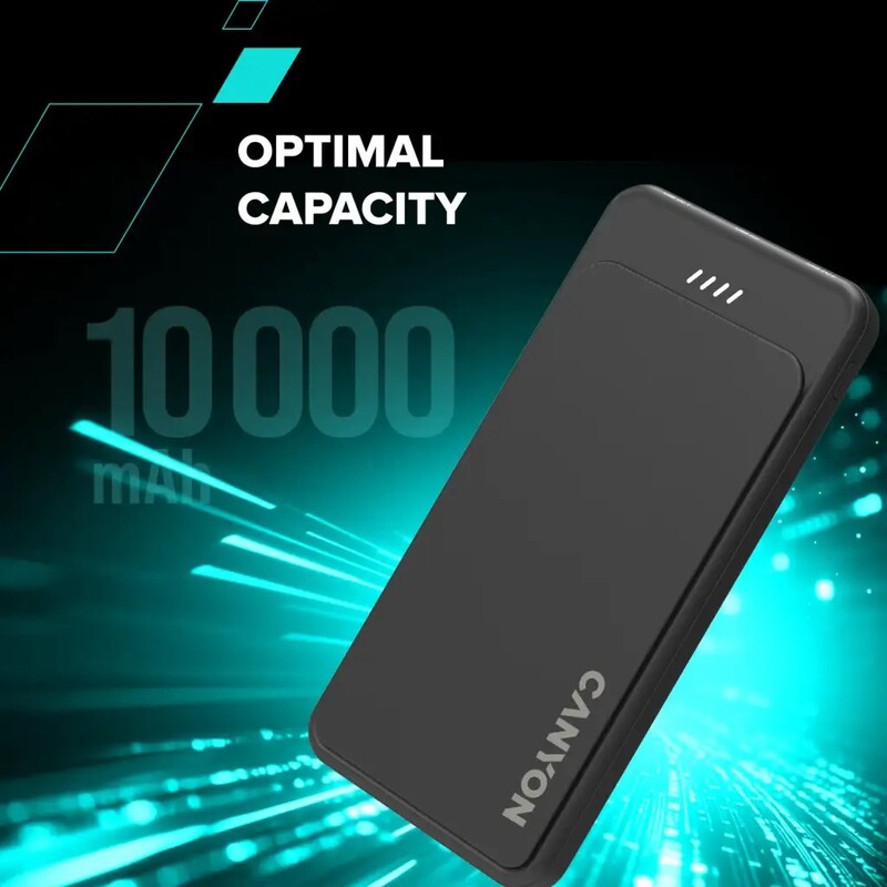 Универсальная мобильная батарея Canyon OnPower 100 10000mAh Black (CNS-CPB100B)