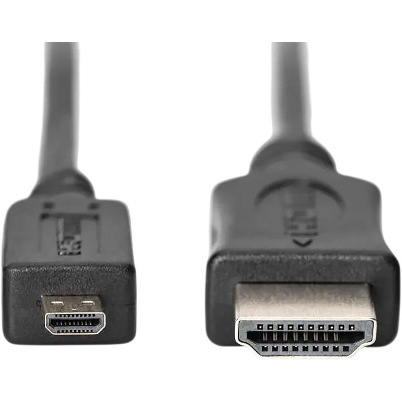 Кабель Assmann 4K HDMI Type D to Type A 2 м Black (DB-330109-020-S)