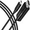 Фото - Кабель-адаптер Axagon USB-C – DisplayPort 1.2 (M/M), 1.8 м, 4K/60Hz, Black (RVC-DPC) | click.ua