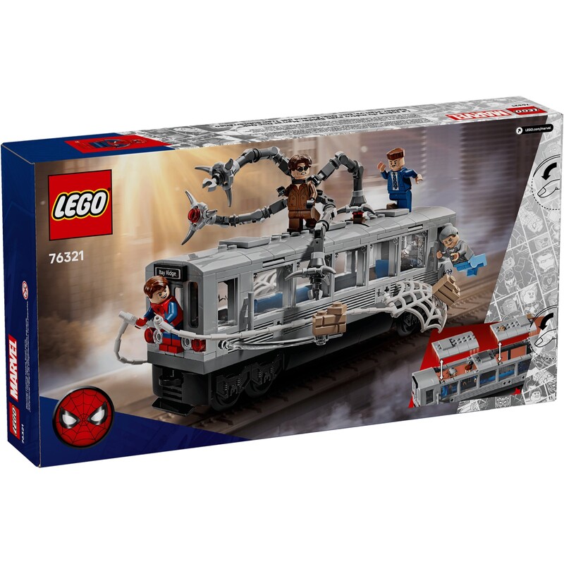 Конструктор LEGO Marvel Super Heroes Человек-паук против Дока Ока: Сцена в метро (76321)