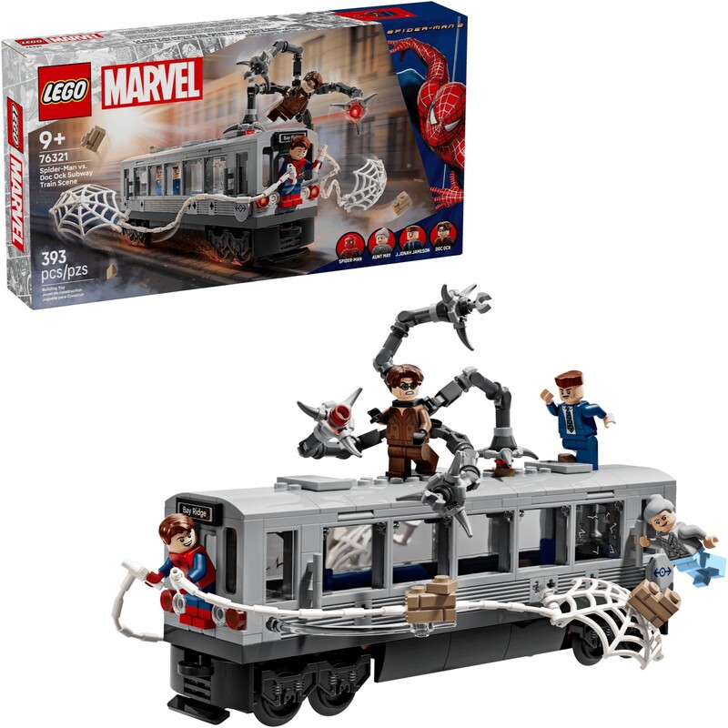 Конструктор LEGO Marvel Super Heroes Человек-паук против Дока Ока: Сцена в метро (76321)