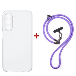 Чeхол-накладка Dengos для Samsung Galaxy A37 5G SM-A376 Clear (DG-KM-CCRB-06) + ремешок