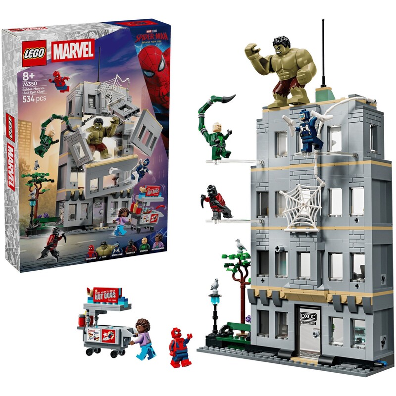 Конструктор LEGO Super Heroes Эпическая схватка Человека-Паука против Халка (76350)