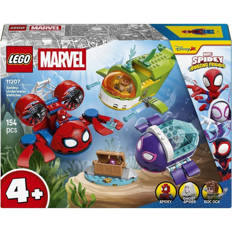 Конструктор LEGO Spidey Паук: Подводные транспортные средства (11207)