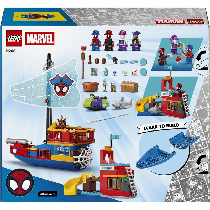 Конструктор LEGO Spidey Пиратский корабль команды Паука (11208)