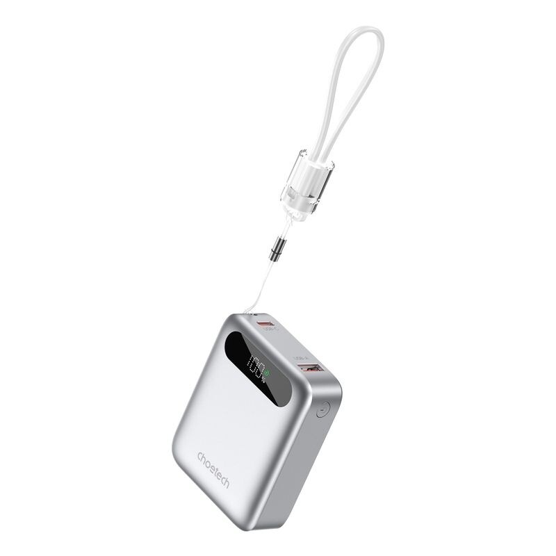 Універсальна мобільна батарея Choetech B862 10000mAh 22.5W Silver (B860-CCSL)