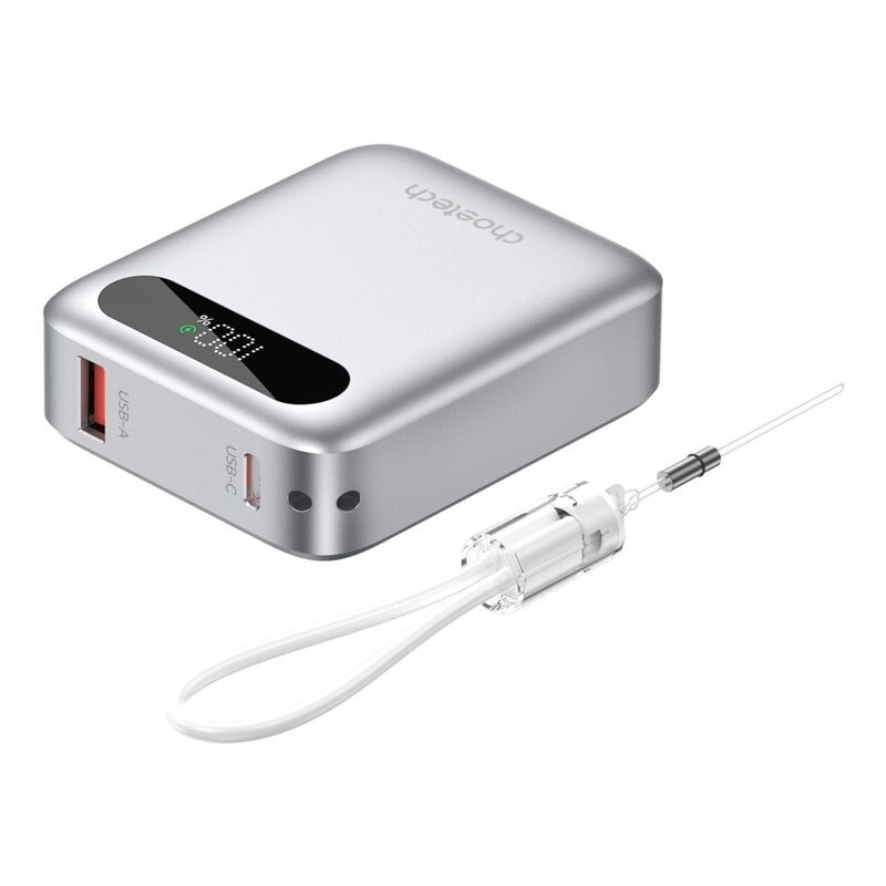 Універсальна мобільна батарея Choetech B862 10000mAh 22.5W Silver (B860-CCSL)