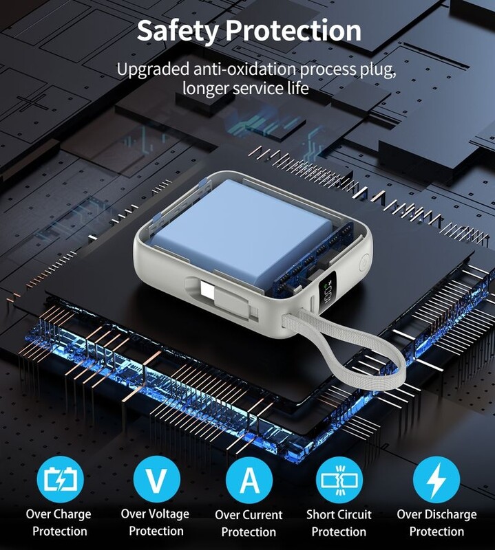 Універсальна мобільна батарея Choetech B832 10000mAh 35W Silver (B832-SL)