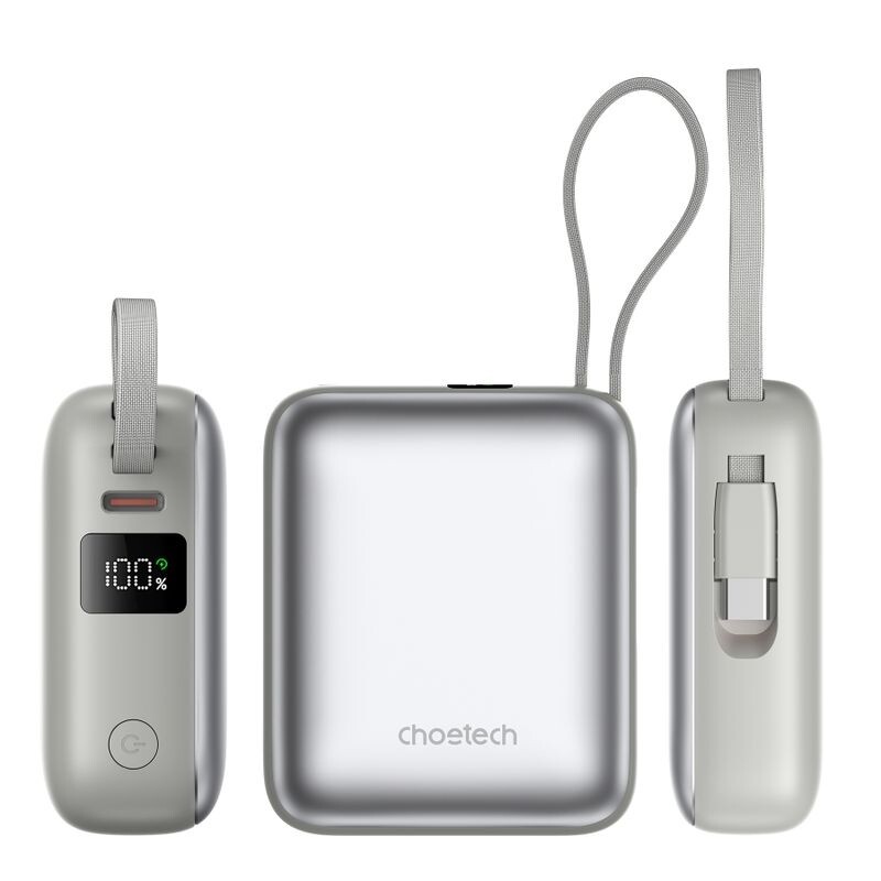 Універсальна мобільна батарея Choetech B832 10000mAh 35W Silver (B832-SL)