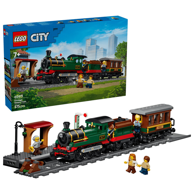 Конструктор LEGO City Старинный паровоз (60511)