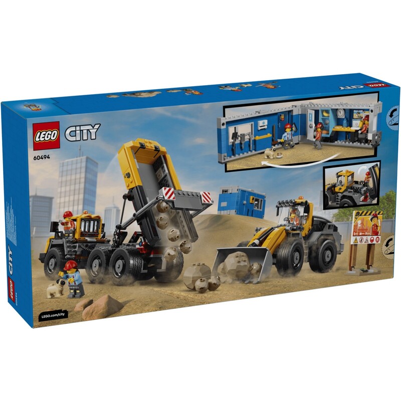 Конструктор LEGO City Самосвал и фронтальный ковшовой погрузчик (60494)
