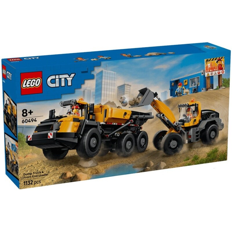 Конструктор LEGO City Самосвал и фронтальный ковшовой погрузчик (60494)