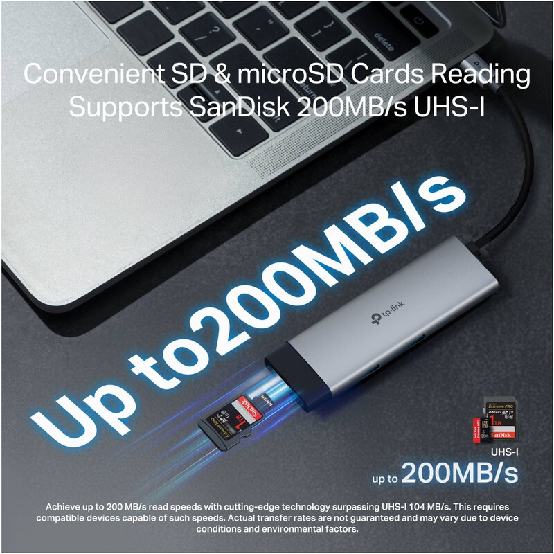 USB-хаб TP-Link USB-C 7-в-1 (UH7020C)