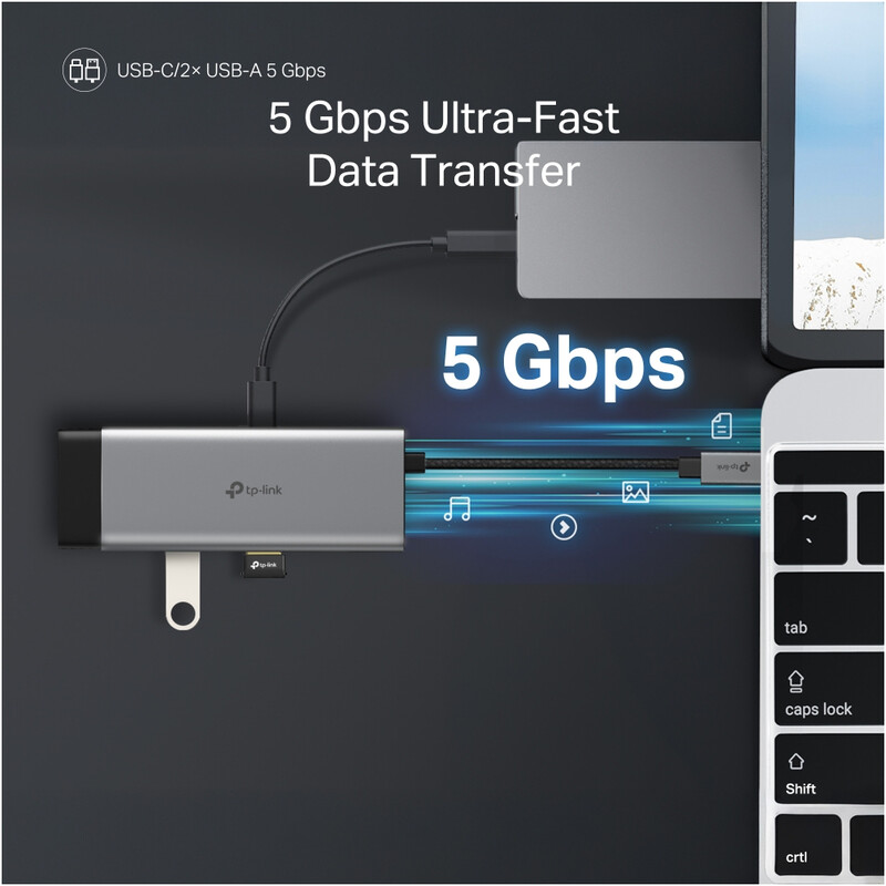 USB-хаб TP-Link USB-C 7-в-1 (UH7020C)
