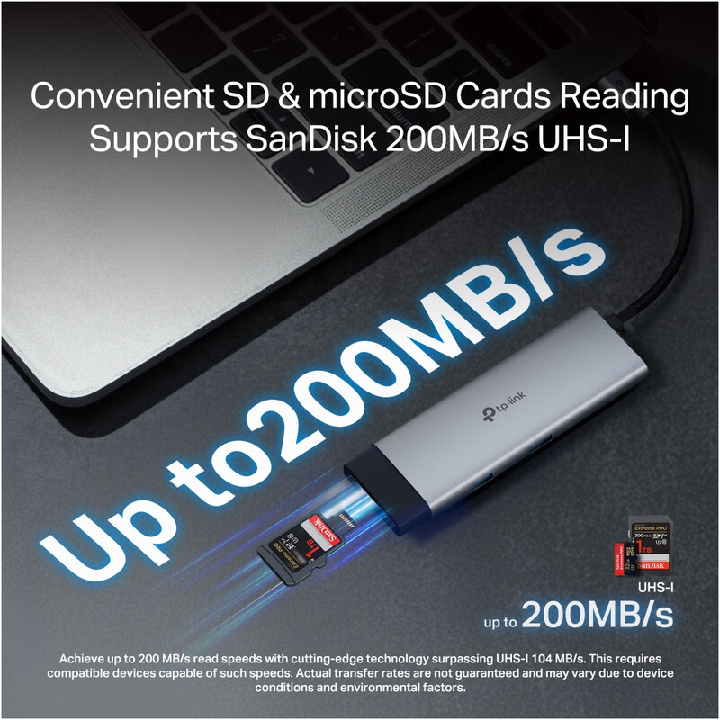 USB-хаб TP-Link USB-C 7-в-1 (UH7021C)