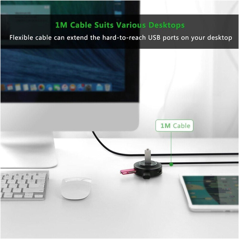 USB-хаб Ugreen CR106 USB 2.0 - 4xUSB 2.0 (20277)
